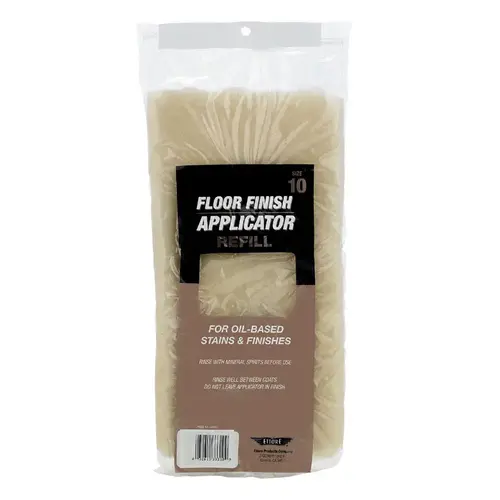 Refill Pad 10" L Floor Applicator Microfiber Yellow