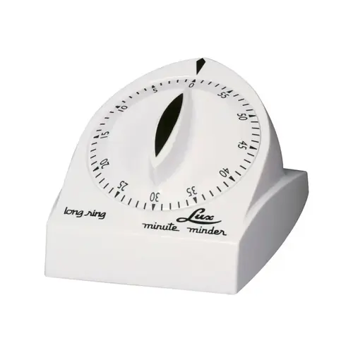 Kitchen Timer Mute Mder Mechanical Plastic White