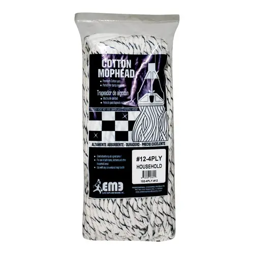 Mop Refill #12 Cut End Cotton White