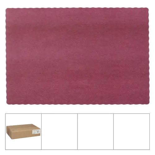 Placemat solid econo scal Burgandy Placemat solid econo scal Burgandy