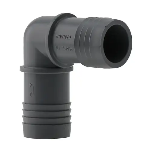 ELBOW POLY BARB 1-1/4 Gray