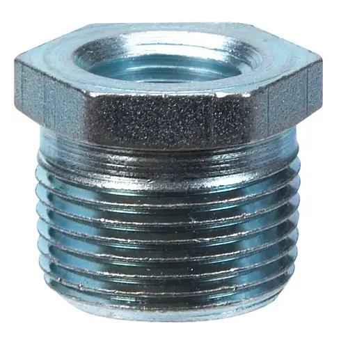 Hex Bushing oration 3/8" MPT T X 1/4" D MPT Galvanized - pack of 5