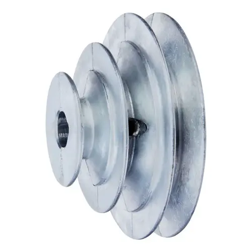 V Groove 3-Step Pulley 2 / 3 / 4" D Zinc