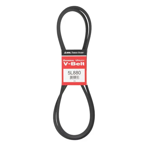 General Utility V-Belt FHP 5L880 0.63" W X 88" L For Fractional Horsepower Motors Black General Utility V-Belt FHP 5L880 0.63" W X 88" L For Fractional Horsepower Motors Black