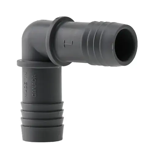 90 Degree Elbow 1" Insert in. X 1" D Insert Polypropylene Gray