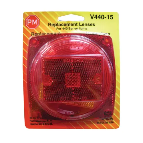 Stop and Tail Lens Kit, Red, For: 440, 440L, 441, 441L, 452 and 452L Series Lights Stop and Tail Lens Kit, Red, For: 440, 440L, 441, 441L, 452 and 452L Series Lights