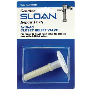 Sloan 5301058 Closet Relief Valve White Plastic White