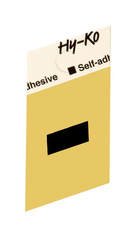 Hy-Ko Special Character 1-1/2 Black Aluminum Self-Adhesive Hyphen - pack of 10 GR-10/-XCP10