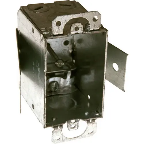 Switch Box 12-1/2 cu in Rectangle Steel 1 gang Gray Gray Switch Box 12-1/2 cu in Rectangle Steel 1 gang Gray Gray