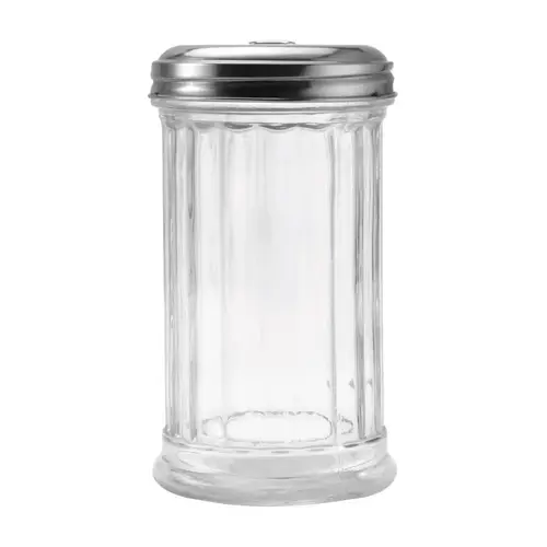 LifetimeBrands Sugar Dispenser Pourer, 12 oz Capacity, Glass Container Clear
