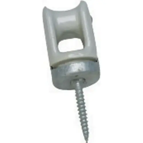 Wire Holder 2-1/4" D Porcelain/Steel For NM/SE Wire Holder 2-1/4" D Porcelain/Steel For NM/SE