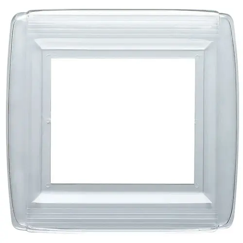 Wall Plate Shield Clear 2 gang Plastic Clear