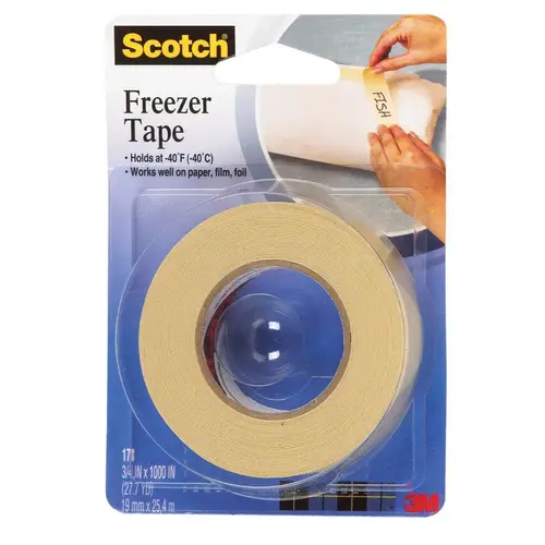Freezer Tape, Tan/Transparent Freezer Tape, Tan/Transparent