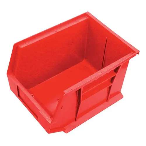 Tool Storage Bin 8-1/4" W X 6-3/4" H Polypropylene 1 compartments Red Red