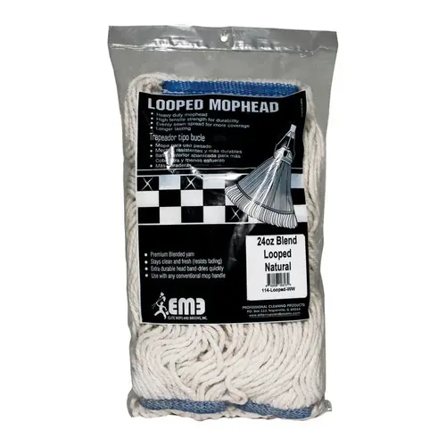 Mop Refill 24 oz Looped Polyester Blend
