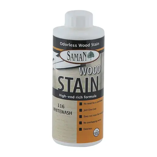 Wood Stain Semi-Transparent Whitewash Water-Based 12 oz Whitewash