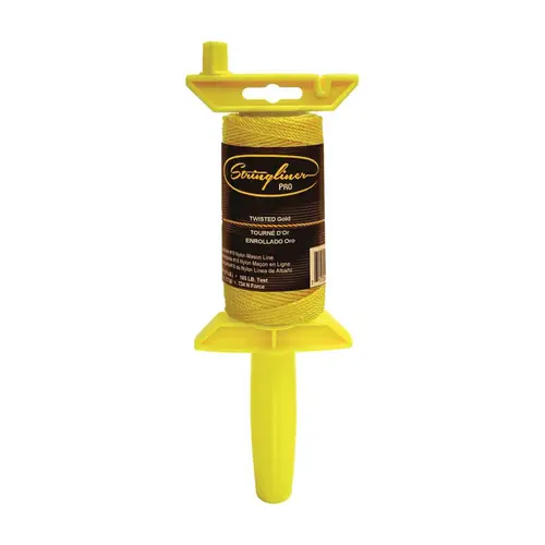 Stringliner Pro Series 25000 Mason Line Reel, 135 ft L Line, Gold Line, Power Screwdriver Rewind Stringliner Pro Series 25000 Mason Line Reel, 135 ft L Line, Gold Line, Power Screwdriver Rewind