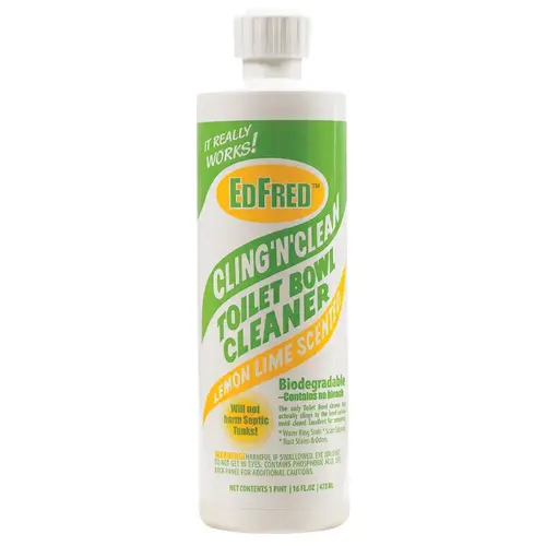 Toilet Bowl Cleaner Cling 'N' Clean Lemon Lime Scent 16 oz Liquid - pack of 12