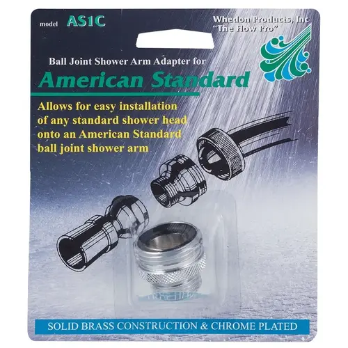 Shower Arm Chrome Brass 1-1/8" Chrome Shower Arm Chrome Brass 1-1/8" Chrome