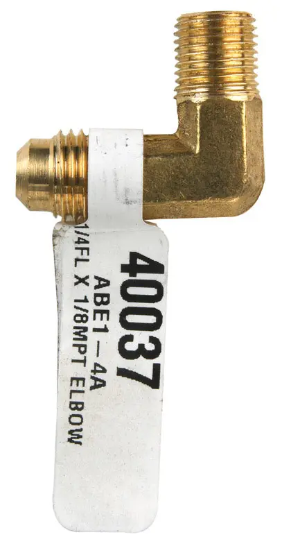 JMF COMPANY Elbow 1/4 Flare T X 1/8 D Male Brass - pack of 2 40037-XCP2