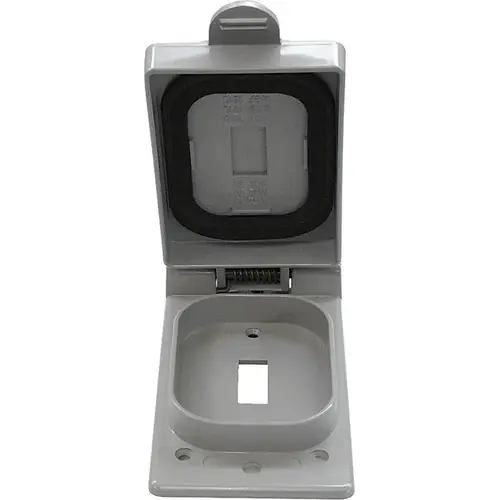 Toggle Cover Rectangle PVC 1 gang For Single Gang FS Type Box Gray