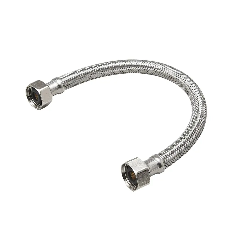 B & K Faucet Supply Line ProLine 1/2 FIP X 1/2 D FIP 12 Braided Stainless Steel 496-011