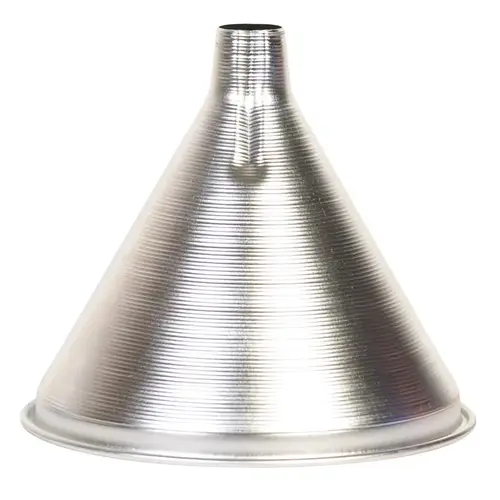 Funnel Silver 4" H Aluminum 12 oz Silver Funnel Silver 4" H Aluminum 12 oz Silver