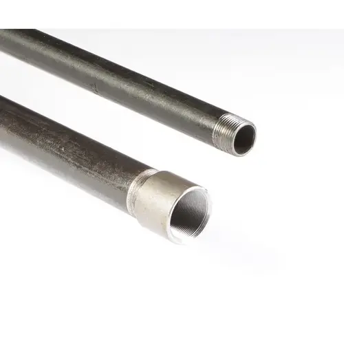 Pipe United & Steel 1/2" D X 21 ft. L Black Steel Black Pipe United & Steel 1/2" D X 21 ft. L Black Steel Black