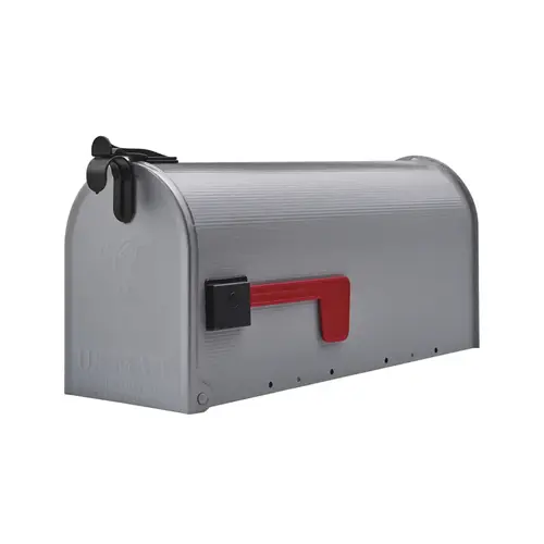 Mailbox Gibraltar es Grayson Classic Galvanized Steel Post Mount Gray Powder Coated Mailbox Gibraltar es Grayson Classic Galvanized Steel Post Mount Gray Powder Coated