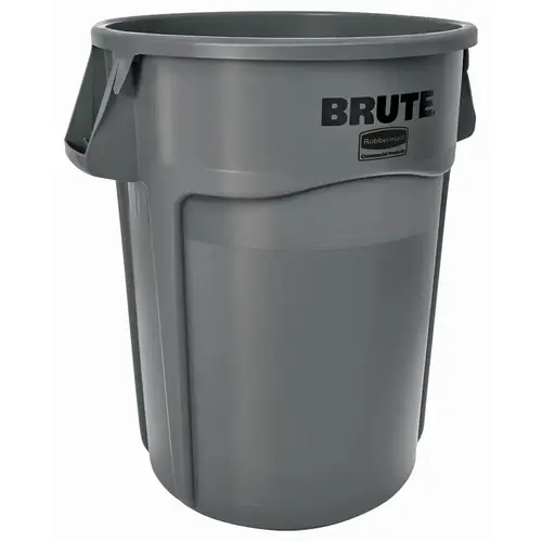 Garbage Can Brute 44 gal Gray Plastic Gray Garbage Can Brute 44 gal Gray Plastic Gray