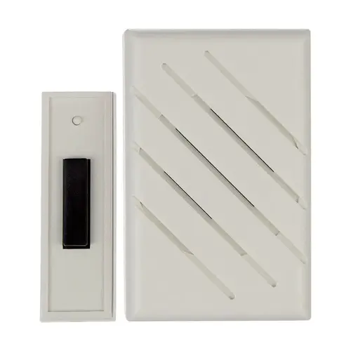 Door Chime Kit White Plastic Wireless White Door Chime Kit White Plastic Wireless White