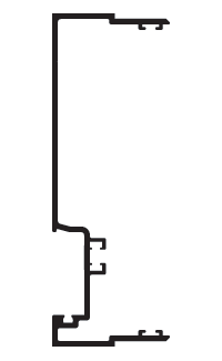 CRL-U.S. Aluminum RW66911 Clear Anodized 6" Female Expansion Mullion - 24'-2" Stock Length