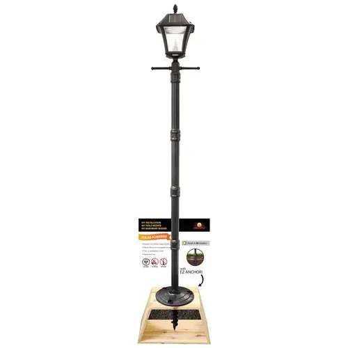 Post Light and Lamp Post Baytown 2 Semi-Gloss Solar Powered 2.4 W LED Semi-Gloss Post Light and Lamp Post Baytown 2 Semi-Gloss Solar Powered 2.4 W LED Semi-Gloss