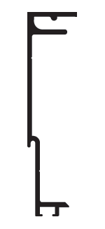 CRL-U.S. Aluminum ES35011 Clear Anodized Split Mullion, Female Section - 24'-2" Stock Length