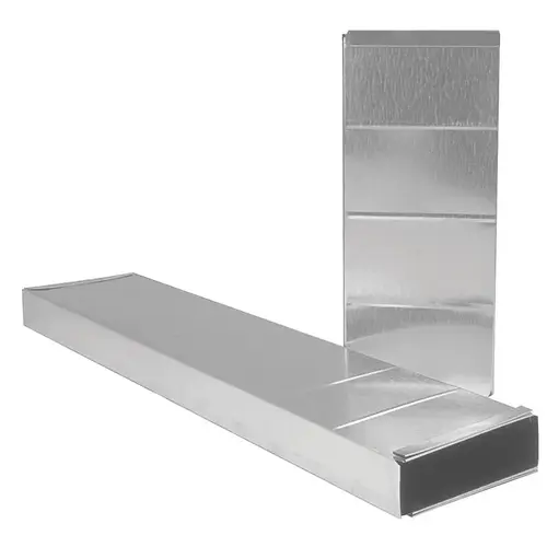 Stack Duct 24" L Galvanized Steel Silver - pack of 12 Stack Duct 24" L Galvanized Steel Silver - pack of 12