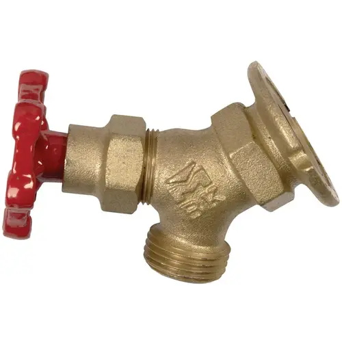 Heavy-Duty Sillcock Valve, 3/4 x 3/4 in Connection, FPT x Male Hose, 125 psi Pressure, Brass Body Heavy-Duty Sillcock Valve, 3/4 x 3/4 in Connection, FPT x Male Hose, 125 psi Pressure, Brass Body