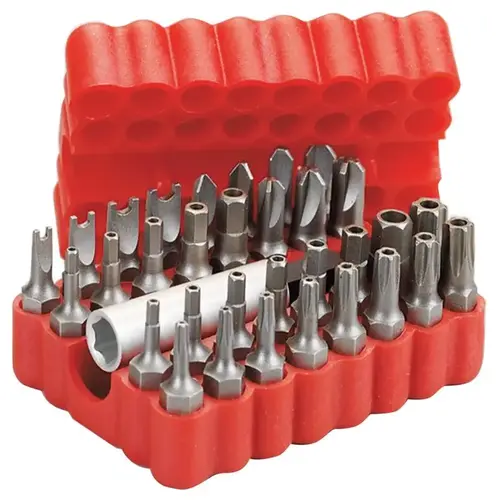 Security Bit Set Hex 1" L Carbon Steel