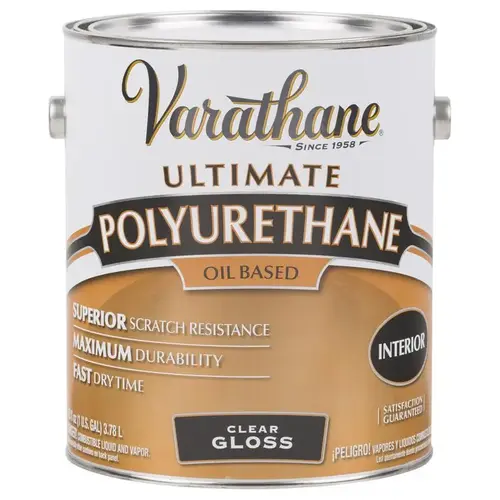 Polyurethane Gloss Clear Oil-Based 1 gal Clear Polyurethane Gloss Clear Oil-Based 1 gal Clear