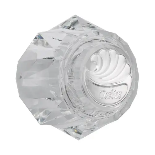 Replacement For /Peerless Hot/Cold Shower Handle Clear 2-1/4"