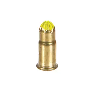 Ramset 00607 Single Shot Powder Load, Power Level: 4, Yellow Code, 0.22 in Dia, 2-1/8 in L - pack of 100