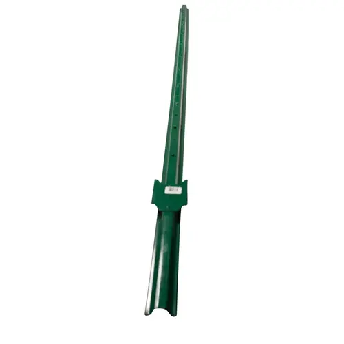 U-Post 7 ft. H X 2.2" W X 0.9 ft. L 13 Ga. Powder Coated Green Steel Powder Coated