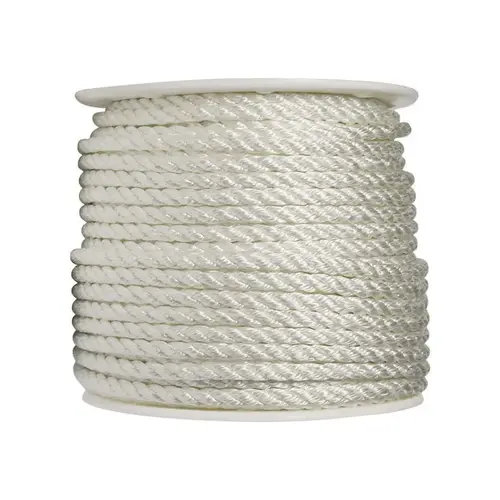 Rope 1/2" D X 200 ft. L White Twisted Nylon White Rope 1/2" D X 200 ft. L White Twisted Nylon White