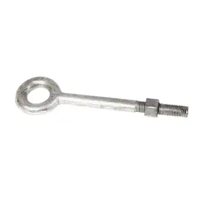 Baron 24386 Eye Bolt, 3/8 in Thread, 2-1/2 in L Thread, 3/4 in ID x 1-1/2 in OD Dia Eye, 6 in L Shank Hot Dipped Galvanized