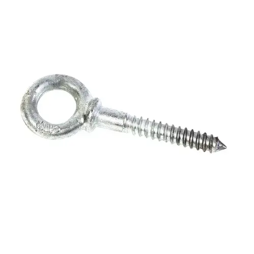 Shoulder Eyebolt 1/4" S X 2" L Hot Dipped Galvanized Steel Nut Included Hot Dipped Galvanized