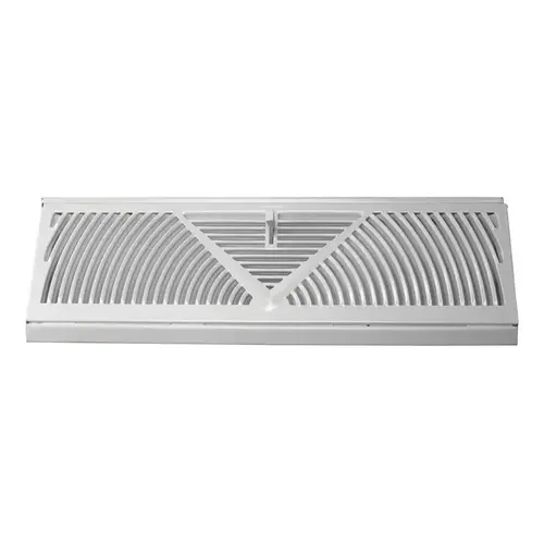 Baseboard Diffuser 4-1/2" H X 15" W 3-Way Powder Coat White Steel Powder Coat