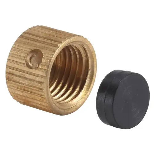 Drain Cap 3/8 S Brass Brass - pack of 10
