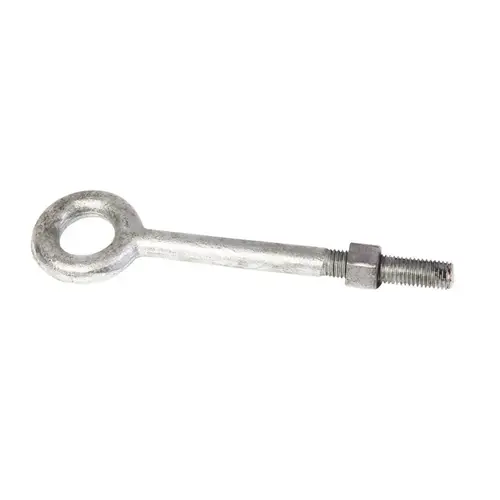 Eye Bolt, 1/2 in Thread, 3 in L Thread, 1 in ID x 2 in OD Dia Eye, 6 in L Shank, 2200 lb Working Load Hot Dipped Galvanized