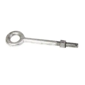Baron 24124 Eyebolt 1/2" X 4-1/2" L Hot Dipped Galvanized Steel Nut Included Hot Dipped Galvanized