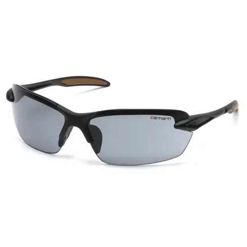 Safety Glasses Spokane Half Frame Gray Lens Black/Tan Frame