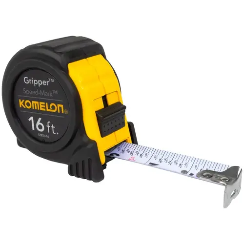 Measuring Tape SpeedMark 16 ft. L X 1" W Black/Yellow Measuring Tape SpeedMark 16 ft. L X 1" W Black/Yellow
